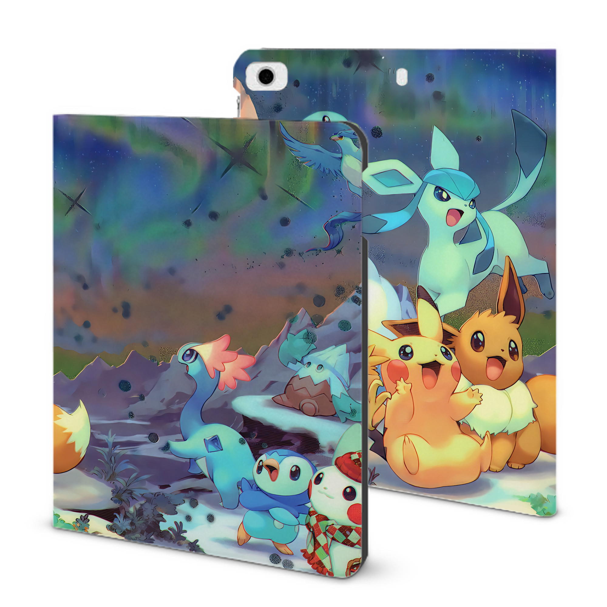 （画像用） ポケットモンスター Pokémon IPad ケース ブック型 PUレザー TPU 耐衝撃 軽量 薄型 ペン収納なし 全面保護 IPad 各モデル対応